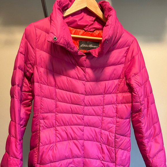 Eddie Bauer pink puffer jacket - Picture 1 of 4